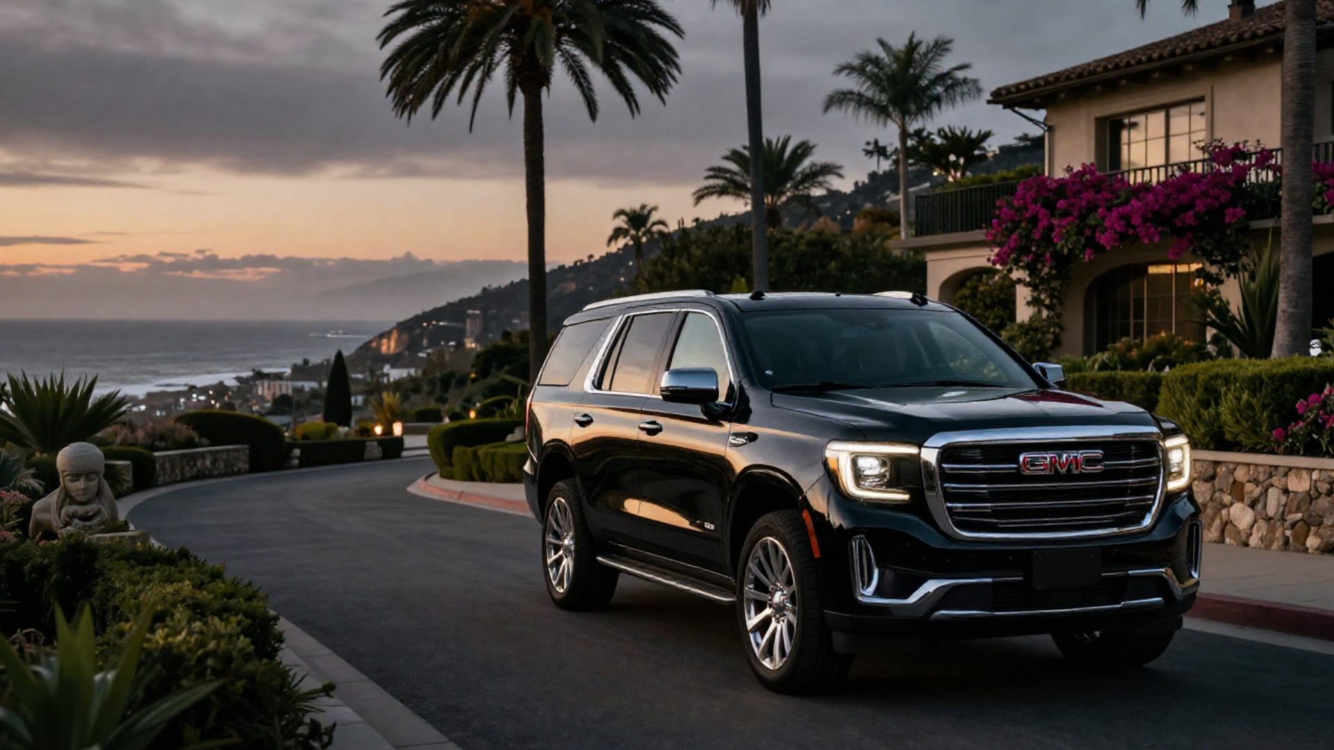 Black GMC Yukon Denali in Montecito